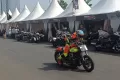 Aksi Balapan Motor Harley Davidson di HOGERS Indonesia Drag Race of National Event 2