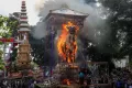 Potret Tradisi Pelebon, Pembakaran Jenazah Kaum Bangsawan di Bali