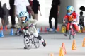 Aksi Anak-anak Adu Kecepatan saat Latihan Balap Sepeda Pushbike