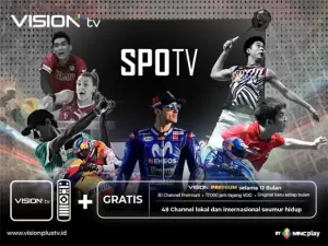 Vision+ TV Hadirkan SPOTV, Channel Olahraga Premium yang Dapat Ditonton Secara Streaming