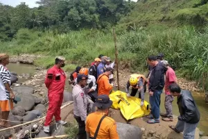 4 Hari Pencarian, Warga Hanyut di Sungai Ciapus Bogor Ditemukan 12 Km dari Lokasi Awal