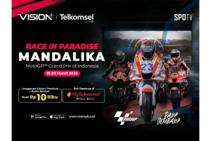 Paket Bundling Vision+ x Telkomsel, Lebih Hemat #NonstopNonton MotoGP 2022 Mandalika