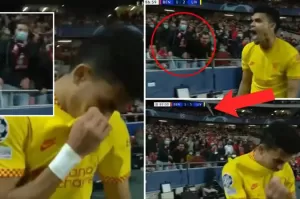 Rayakan Gol di Depan Pendukung Benfica, Luis Diaz Dilempar Tongkat