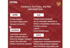 Jadwal Timnas Futsal Putri Indonesia di SEA Games 2021