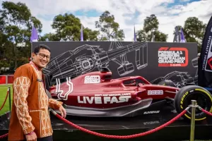 Hadiri F1 GP Australia 2022, Menparekraf Pelajari Tata Kelola Fans Zone untuk Displai Produk Ekraf