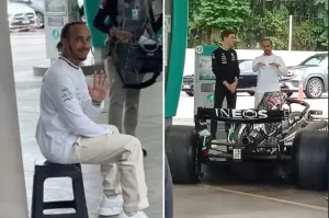 Kursi Plastik Bekas Lewis Hamilton Terjual Rp9,7 juta di Malaysia
