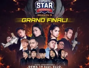 Malam Ini, Dewa 19 Featuring Ello Meriahkan Grand Final Esports Star Indonesia Season 3