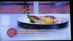 Hidangan Chicken Two-Ways Milik Cheryl MCI9 Memikat Lidah Ariel Noah dan Para Juri