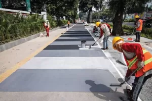 Trotoar Jalan di Tebet Dipercantik, Rampung 26 Juli 2022