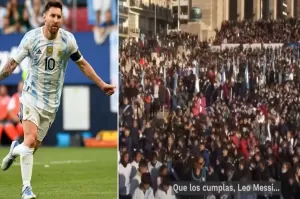 Merinding! 5.000 Anak Sekolah Nyanyikan Happy Birthday Lionel Messi