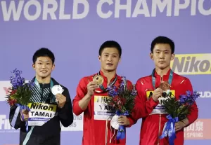 China Sapu Bersih Emas di Hari Terakhir Kejuaraan Dunia Akuatik 2022