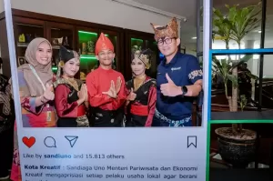 Sandiaga Uno Dorong Kota Pariaman Kembangkan Potensi Seni Pertunjukan, Kriya, Kuliner & Fesyen