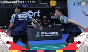 Hasil Singapore Open 2022: Sabar/Reza Bekuk Wakil China, Lolos ke Semifinal