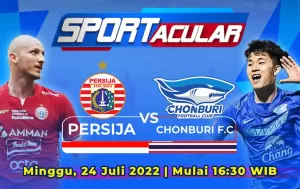 Link Live Streaming Persija Jakarta vs Chonburi FC di RCTI Plus, Minggu (24/7/2022)