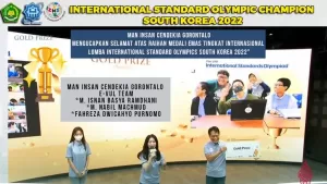 Siswa MAN IC Gorontalo Sabet Emas The 17th International Standard Olympiad Korsel 2022