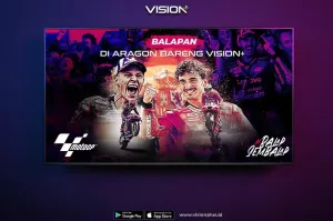 Nonton MotoGP Aragon Live di Vision+, Simak Jadwal Balapan Lengkap di Sini