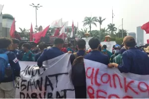 Unjuk Rasa di DPR, Massa Mahasiswa Cari Pimpinan Dewan