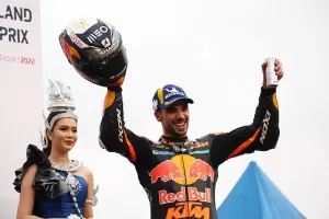 Juara MotoGP Thailand, Miguel Oliveira Kenang Podium Manis di Indonesia