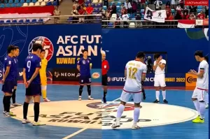 Mengheningkan Cipta Warnai Laga Timnas Futsal Indonesia vs Taiwan di Piala Asia Futsal 2022