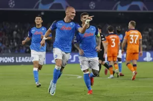 Mengamuk Lawan Rangers, Napoli Ukir Sejarah di Liga Champions