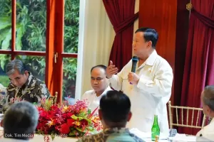 Bertemu Tim Musra Relawan Jokowi, Prabowo: Pertemuan yang Produktif