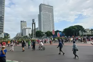 Akhir Pekan, Ribuan Warga Padati Kawasan CFD Jakarta