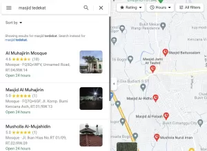Cara Mencari Masjid Terdekat Menggunakan Google Maps, Wajib Tahu!