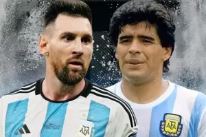 Perbedaan Lionel Messi dan Maradona Saat Bawa Timnas Argentina Juara Piala Dunia