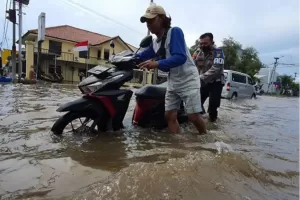 2 RT di Marunda Jakarta Utara Terendam Banjir Rob