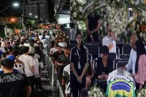 Ribuan Fans Beri Pele Penghormatan Terakhir sebelum Dimakamkan