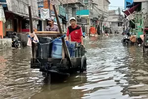 BPBD DKI: 1 RT di Koja Jakarta Utara Terendam Banjir Rob
