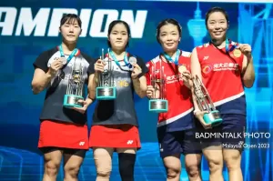 Pasangan China Chen/Jia Juara Ganda Putri Malaysia Open 2023