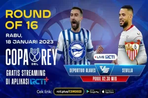 Link Live Streaming RCTI Plus Deportivo Alaves vs Sevilla: Duel Tim Pesakitan!