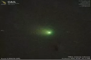 ITERA Berhasil Abadikan Komet Langka, Ini Penampakannya