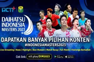 Link Live Streaming Semifinal Indonesia Masters 2023 di RCTI Plus