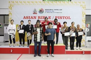 Tiga Atlet Tambah Emas untuk Indonesia di Asia Rifle/Pistol Cup 2023