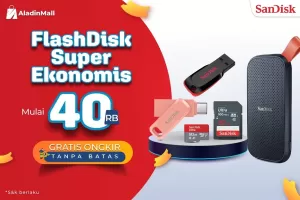 Besok Terakhir! Dapatkan Flashdisk SanDisk Mulai dari 40 Ribu Aja + Gratis Ongkir di AladinMall