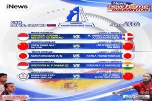 LIVE di iNews Final Spain Masters 2023: Dukung 2 Wakil Indonesia hingga ke Panggung Juara!
