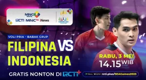 Link Live Streaming Timnas Voli Putra Indonesia vs Filipina di SEA Games 2023: Gratis di RCTI Plus!