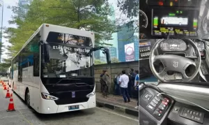 Bus Listrik Mobil Anak Bangsa, Punya Dashboard Canggih dengan Tombol dan Display Unik