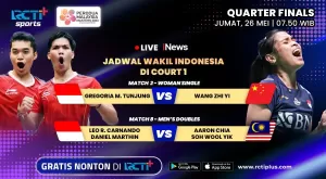 Link Live Streaming Perempat Final Malaysia Masters 2023: Gratis di RCTI Plus