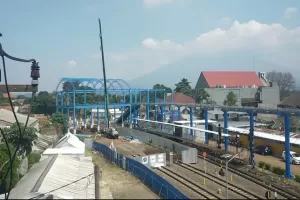 Progres Skybridge Stasiun Bogor dan Paledang Baru 36 Persen