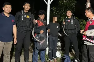 6 Pelajar SMP Bercelurit Ditangkap Tim Patroli Malam di Bogor