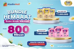 Bundle Hemat Susu Anak, Procal Gold Diskon hingga Rp100 Ribuan + Gratis Ongkir di AladinMall!