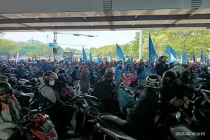 Massa Demo Berencana Duduki Jalan MH Thamrin hingga Malam