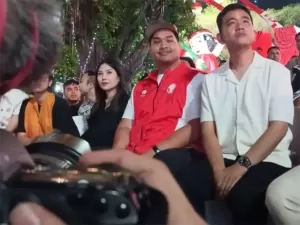 Angela Tanoesoedibjo, Menpora dan Gibran Nobar Timnas Indonesia U-23 di Solo
