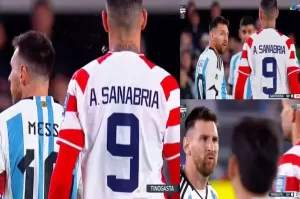 Reaksi Santai Lionel Messi Usai Diludahi Pemain Paraguay