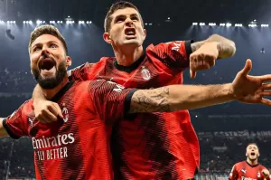 Hasil AC Milan vs PSG 2-1: Rossoneri Pecah Telur, Giroud Cetak Sejarah