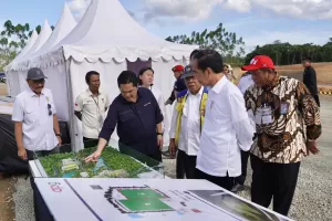 Jokowi Sebut TC Timnas Indonesia di IKN Jalan 20 Persen, Target Rampung Mei 2024