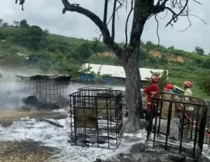 Percikan Api, Tempat Penyulingan Minyak Tradisional di Bojonegoro Hangus Terbakar